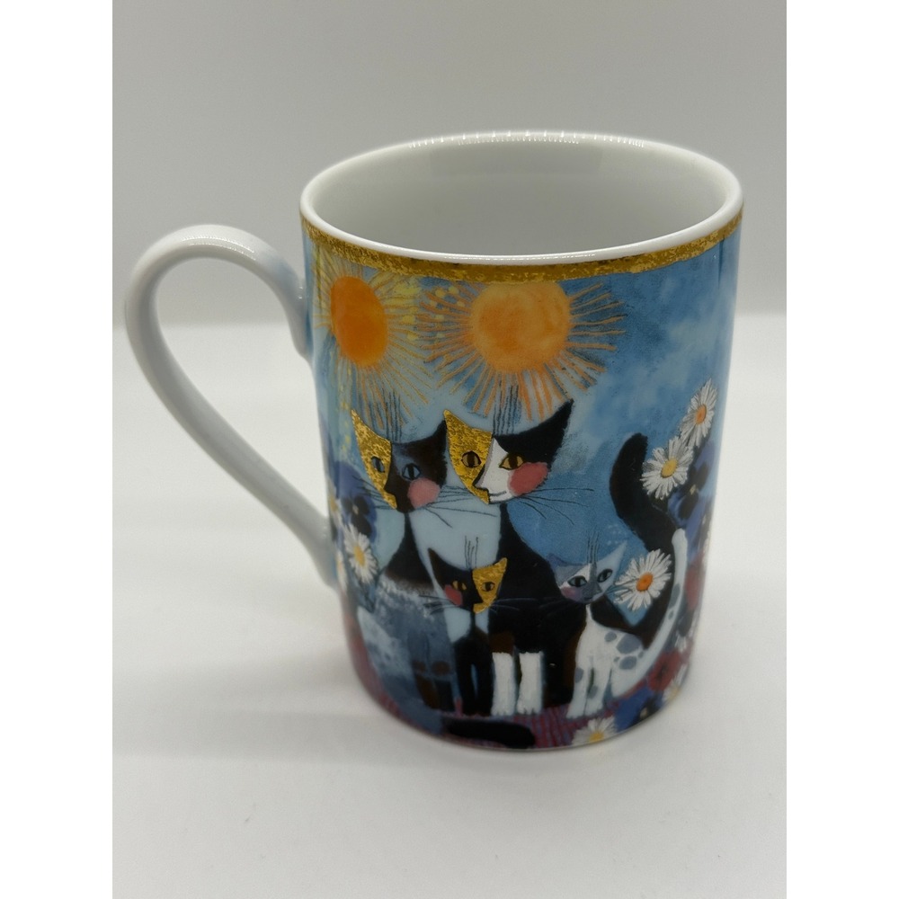 Vintage Goebel Rosina Wachtmeister Cat Coffee Mug Katzenfamilie